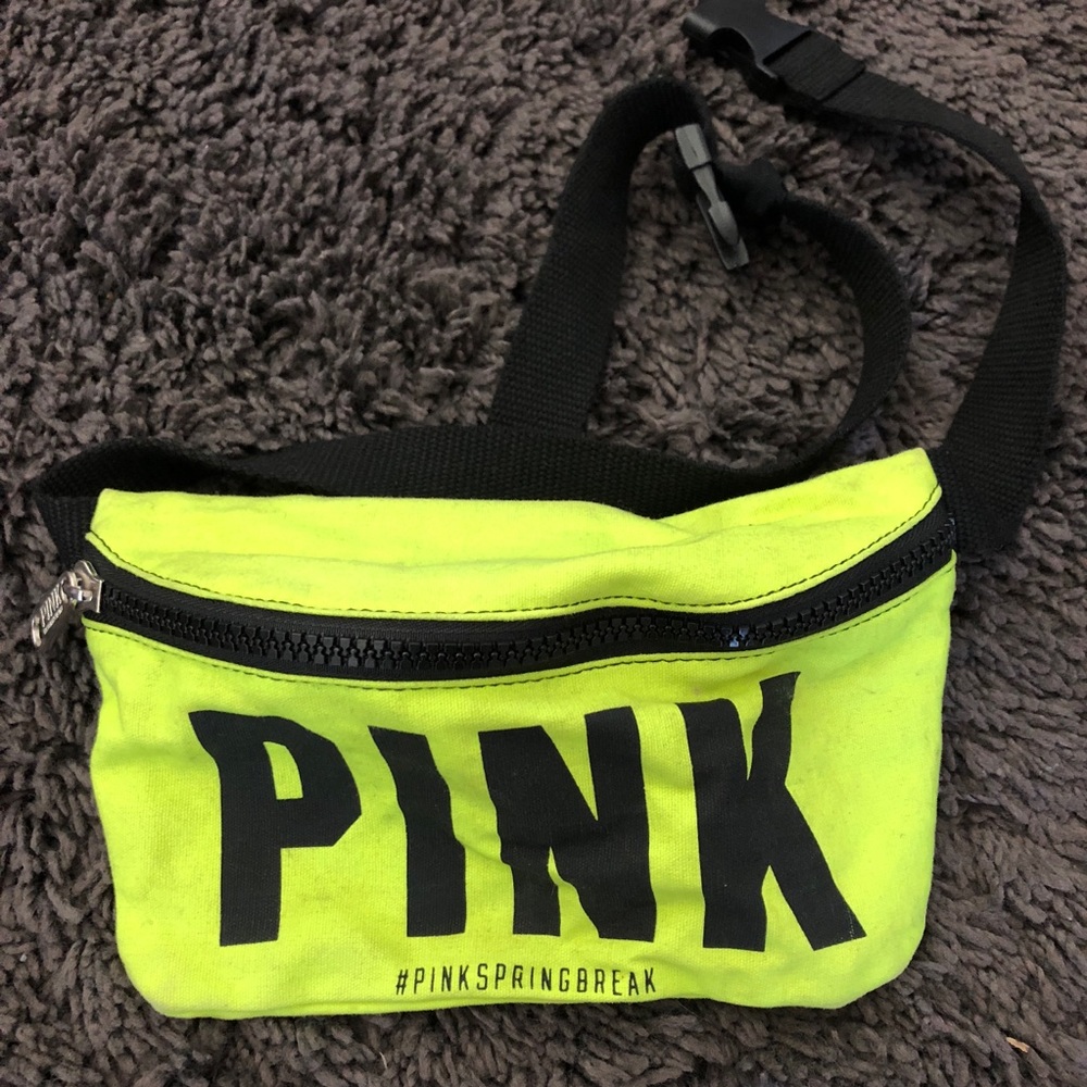 Neon Yellow PINK fanny pack!